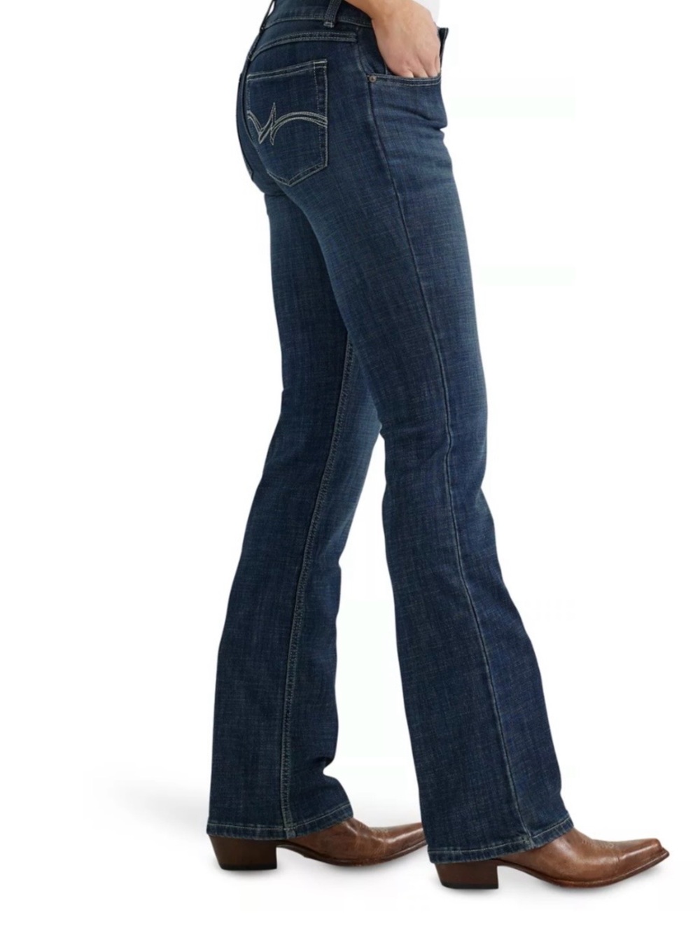 NWT Wrangler Women's Bootcut Dark Wash Jeans 13/14 X 34